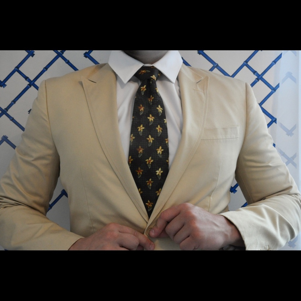 Perry Ellis Nude Suit Jacket